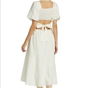 ASTR Angeles Linen Blend Dress, White